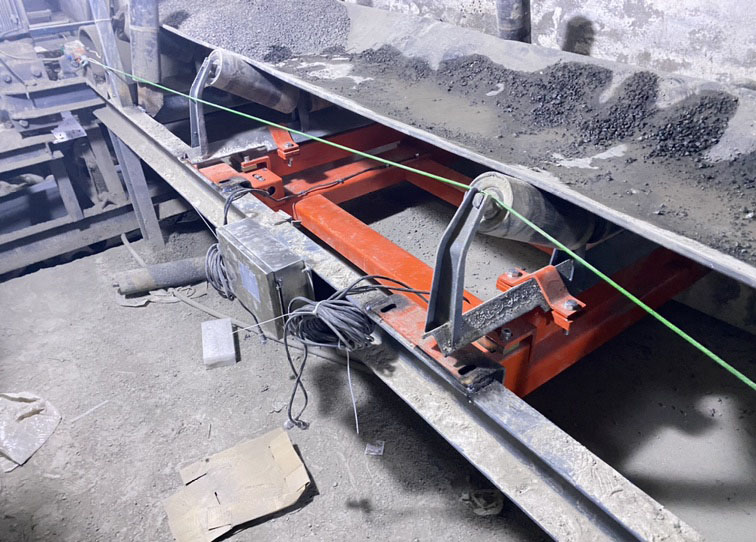 直擊國諾電子皮帶秤在建材企業(yè)的施工現場，每一臺都經得起檢驗！