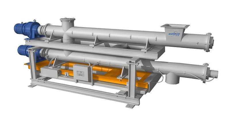 給料準(zhǔn)、運(yùn)行穩(wěn)，國諾信科雙管螺旋給料機(jī)水泥廠生產(chǎn)給料新選擇